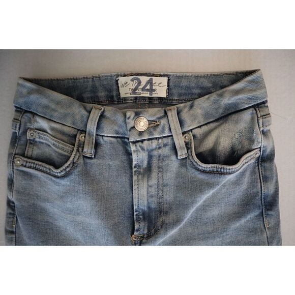 We The Free x Free People OB1133447 Women's Sz 24 Blue Krissy Skinny Jeans - Picture 4 of 7